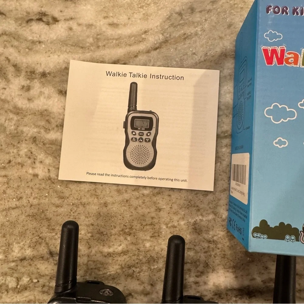 Kids Walkie Talkie Set - Blue, Green, Pink
